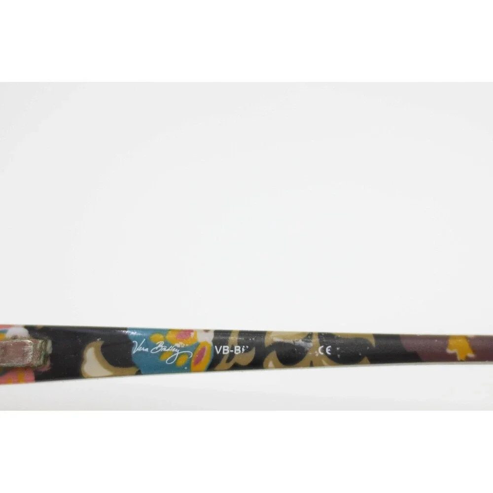 Vera Bradley Suzani Brown Floral Rhinestone Eyeglasses Frames 49-17-130 VB-B130